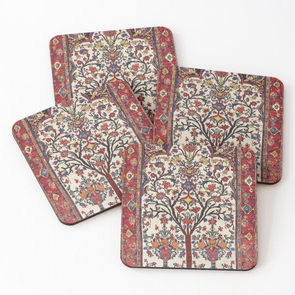 Item preview, Bakhtiari Khan Central Persian Carpet Print designed and sold by Vicky Brago-Mitchell®.