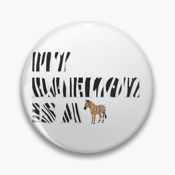 Item preview, MY DAEMON IS A ZEBRA designed and sold by thebowtrucklesh.