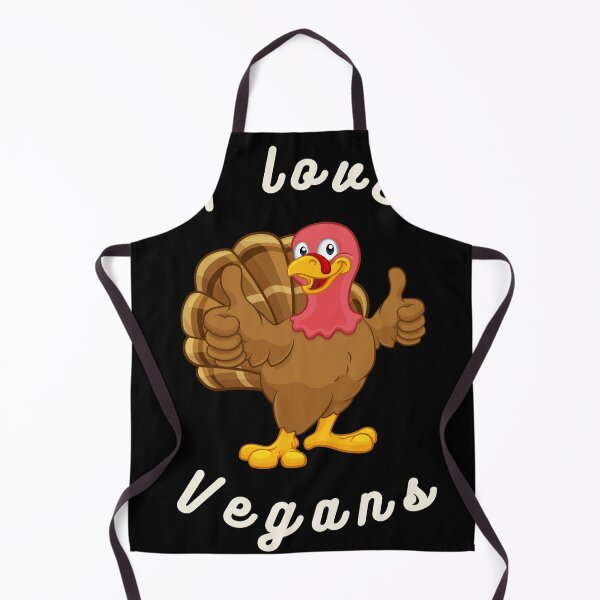 Item preview, I Love Vegans Turkey Happy Thanksgiving Holiday designed and sold by RGVDesigns.