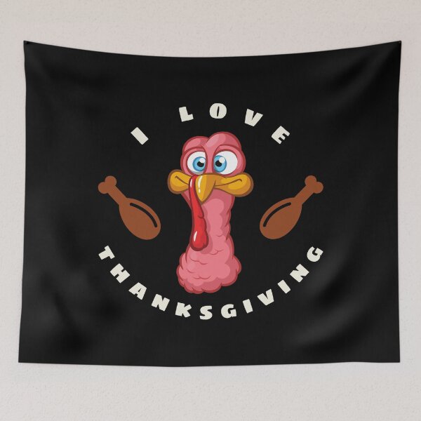 Item preview, I Love Thanksgiving Turkey Happy Holidays designed and sold by RGVDesigns.