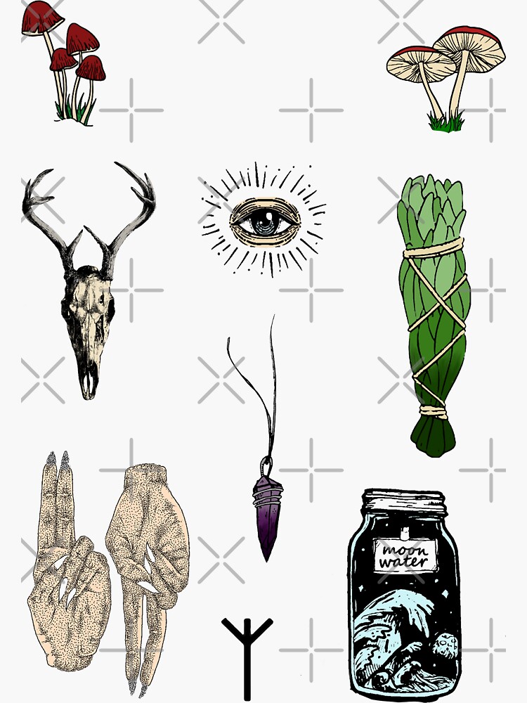 "The ancient art of Witchcraft/Wicca" Sticker for Sale by