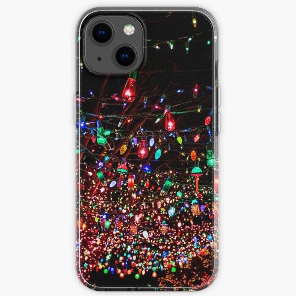 Colorful Hanging Christmas Lights iPhone Soft Case