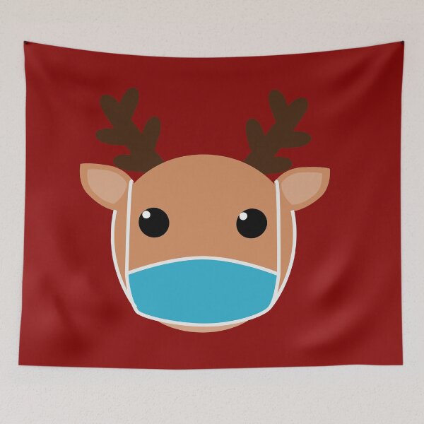 Item preview,  Christmas In Quarantine Funny reindeer With Mask designed and sold by johnmgr21.