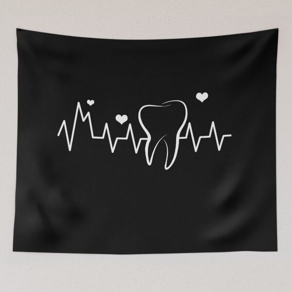 Item preview, funny tooth heart beats gift for dentist and dentist student  designed and sold by Drahmed.
