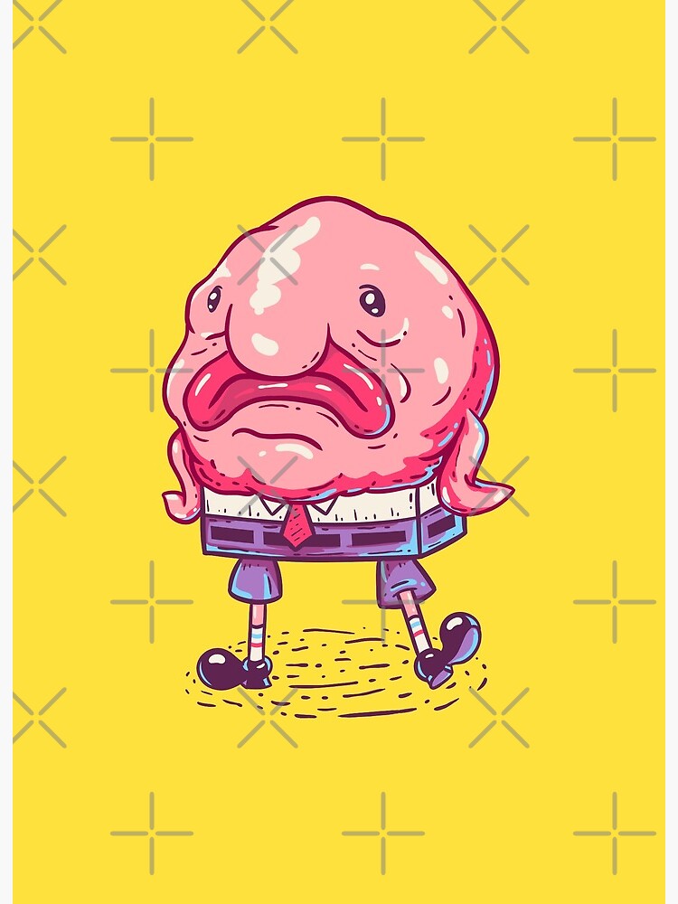 Blobfish costume - ugly blob fish face - Funny' Sticker