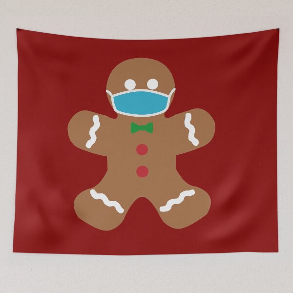 Item preview, Christmas In Quarantine Funny Ginbread Man With Mask designed and sold by johnmgr21.