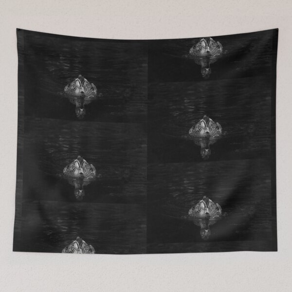 Item preview, monochrome mallard duck image designed and sold by ETstickerz.
