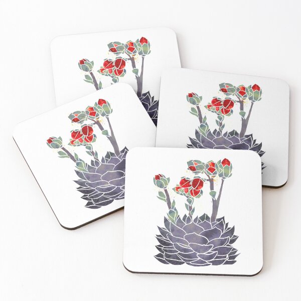 Item preview, Succulent Echevaria in red and purple designed and sold by HeyMim.