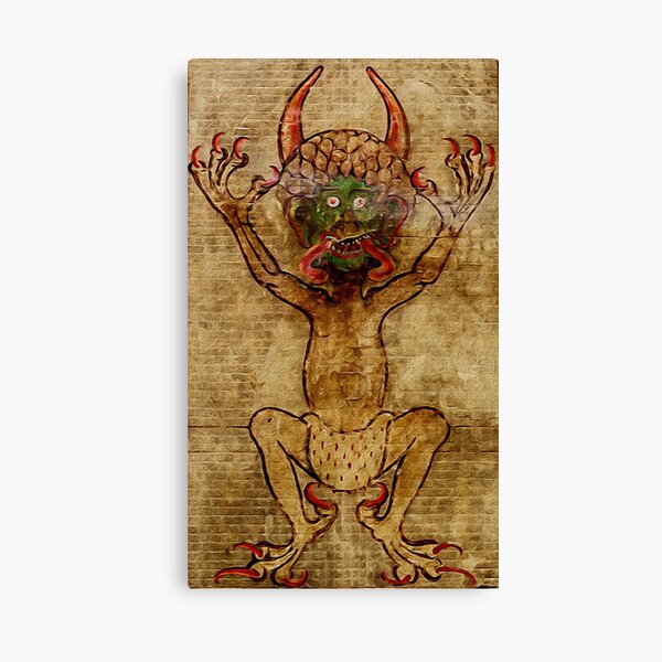 Aperçu de l'œuvre Codex Gigas Devil (sur rouge) créée et vendue par DotorEaon.