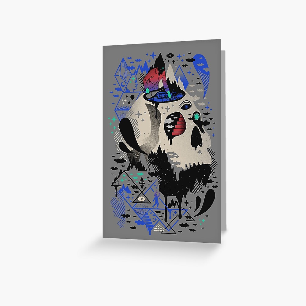 Mechanical Dawn Greeting Card
