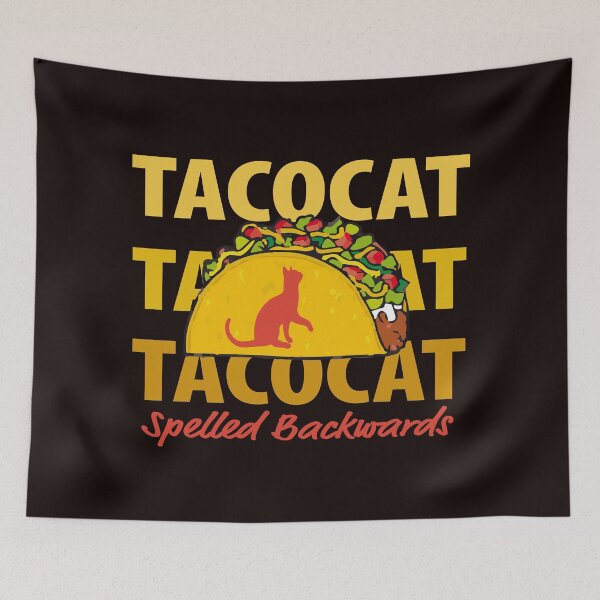 Item preview, Tacocat spelled backwards taco cat designed and sold by JAZTshirt.