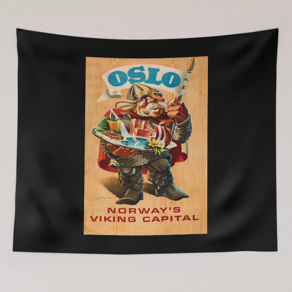 Item preview, retro classic Oslo poster designed and sold by CorasPosters.
