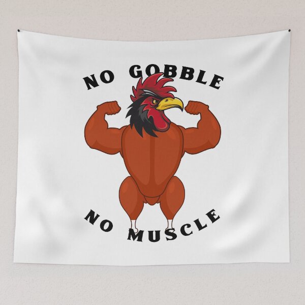 Item preview, No Gobble No Muscle Heavyweight Turkey Workout designed and sold by RGVDesigns.