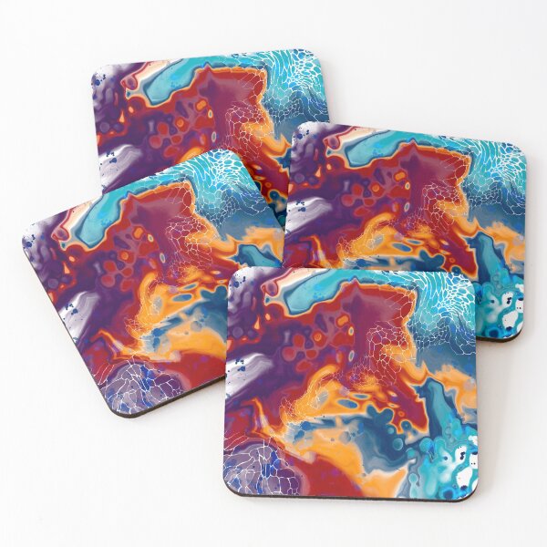 Item preview, Cells, digital fluid pour with cells designed and sold by MayGreenAbgrall.