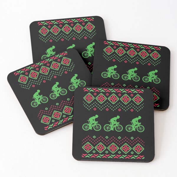 Item preview, Ugly Christmas Sweater - Cyclist Gravel Biker designed and sold by HeatherPore.