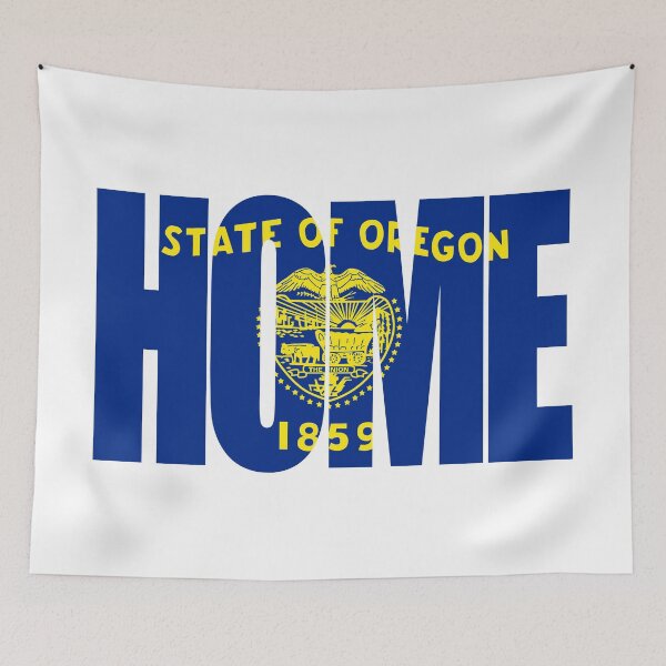 Item preview, Oregon Home - State Flag designed and sold by DonDota.
