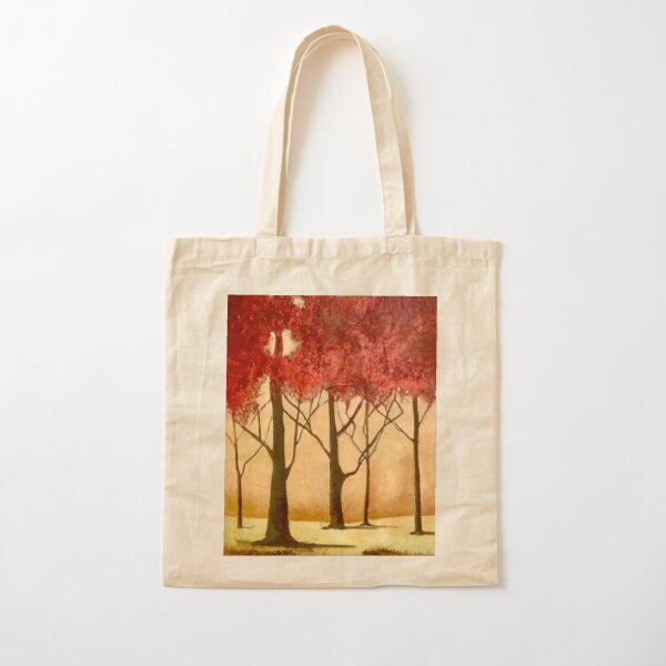 Red autumn. Cotton Tote Bag