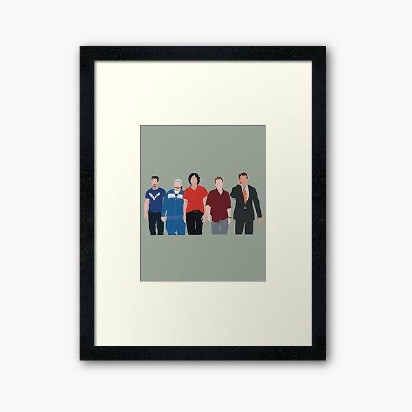 Entourage Framed Art Print