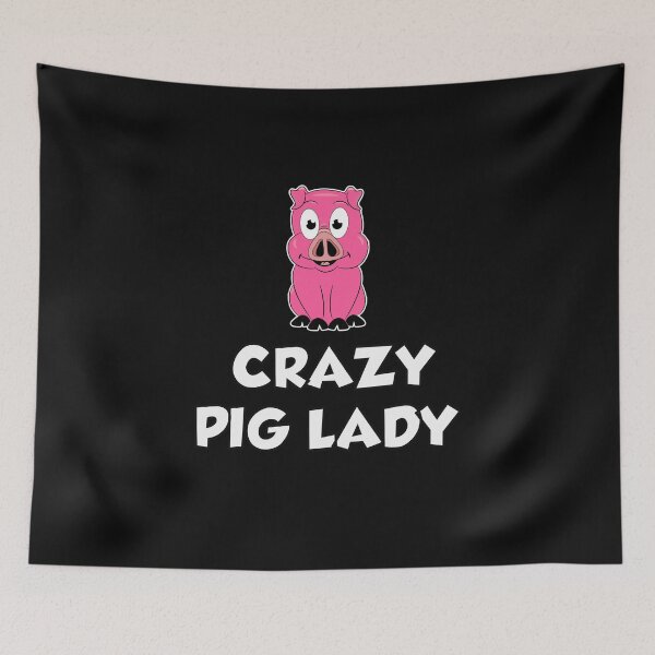 Item preview, crazy pig lady designed and sold by HMMOUCH.