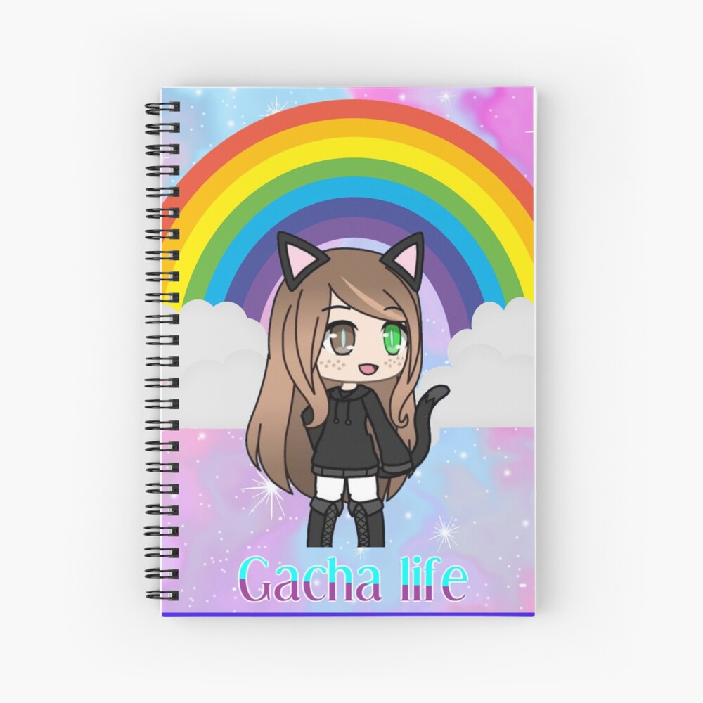 Cute Anime Girl - Gacha Edit | Spiral Notebook