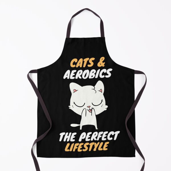 Item preview, cats & aerobics lifestyle designed and sold by SnowballStep.