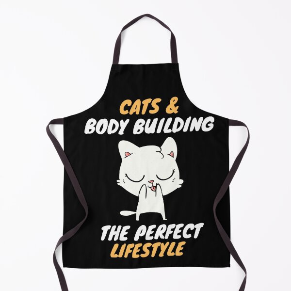 Item preview, cats & body building lifestyle designed and sold by SnowballStep.
