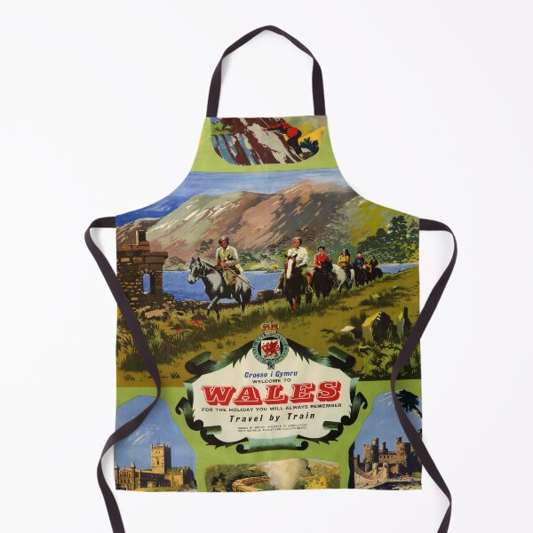 Item preview, retro classic Wales poster designed and sold by CorasPosters.