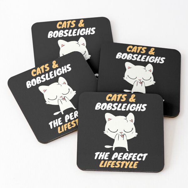 Item preview, cats & bobsleigh lifestyle designed and sold by SnowballStep.