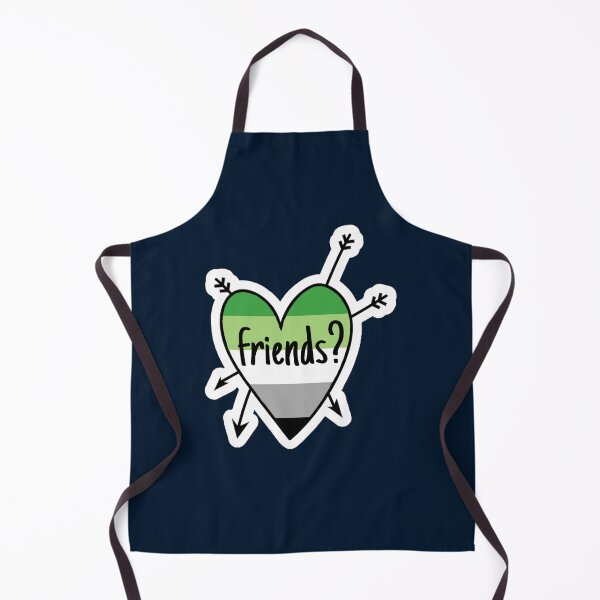 Item preview, ‘Friends?’ Aro heart navy designed and sold by D0NN13D1N0.