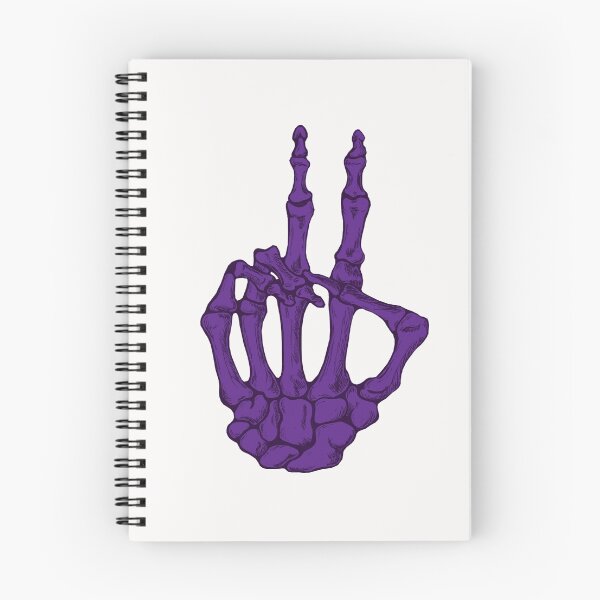 Item preview, Peace Skeleton Hand - Purple designed and sold by BonesToAshes.