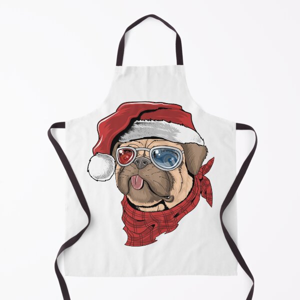 Item preview, pug santa designed and sold by muthru bazaar.