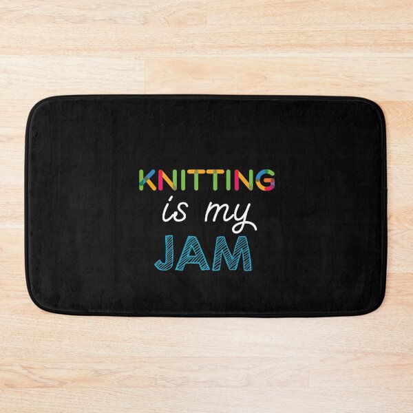 Item preview, Knitting is my Jam. Funny Knitting Design designed and sold by Custom365.