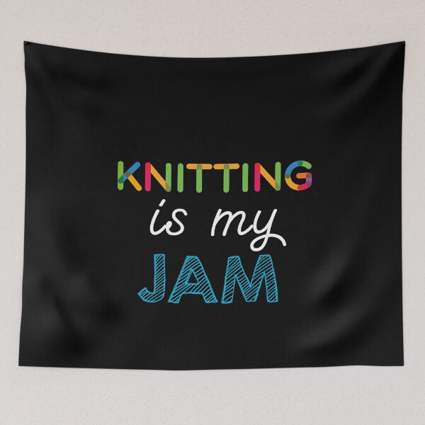 Item preview, Knitting is my Jam. Funny Knitting Design designed and sold by Custom365.