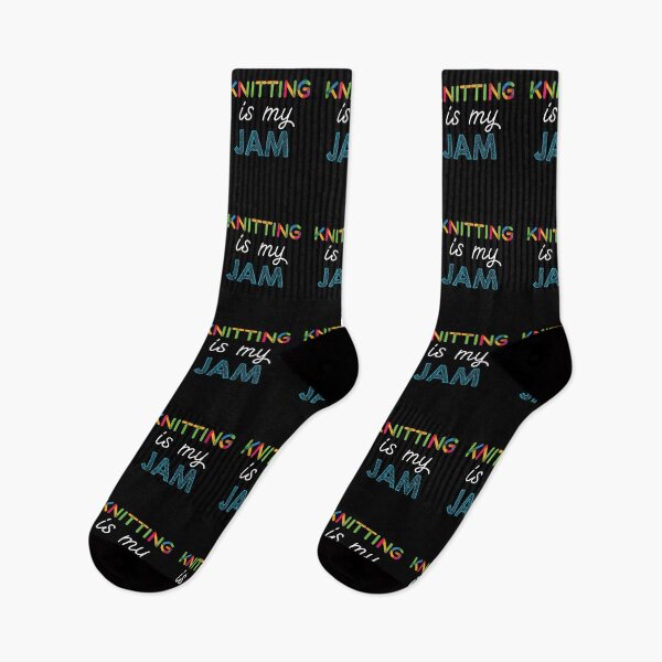 Item preview, Knitting is my Jam. Funny Knitting Design designed and sold by Custom365.
