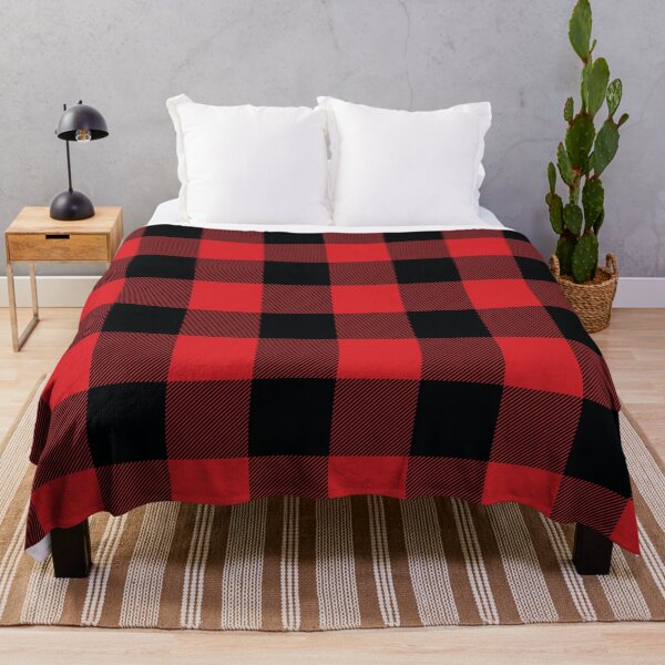 Item preview, Red and Black Buffalo Check Plaid Pattern designed and sold by thelustrous.