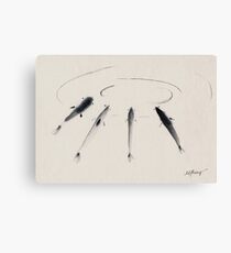 Sumi-e Fish Canvas Print