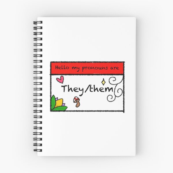 Item preview, Hello my pronouns are they/them designed and sold by DoodlepoodleSJ.