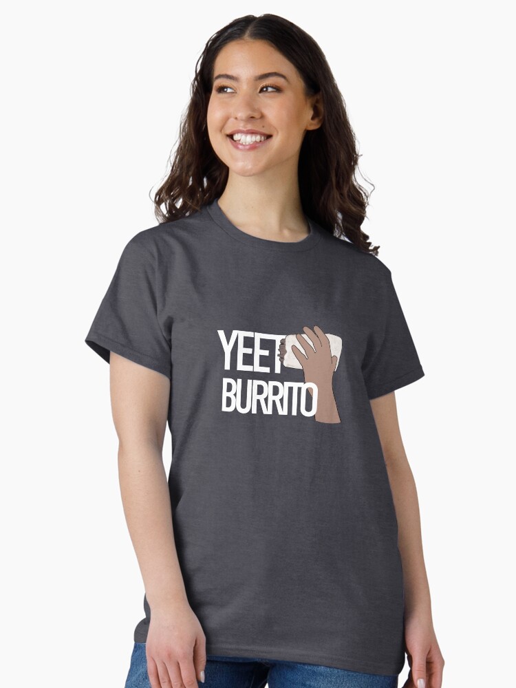 Thumbnail 2 of 7, Classic T-Shirt, Yeet Burrito - dark mode designed and sold by JenegadeMaster.
