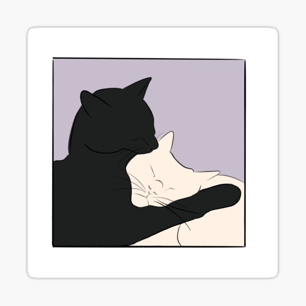Artikel-Vorschau von Kuschelnde Katzen, designt und verkauft von FortunexCookie.