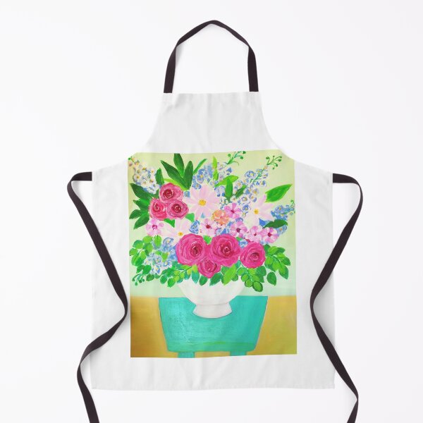 Item preview, flower arrangement painting, flowers in vase designed and sold by Fiveladiesart.