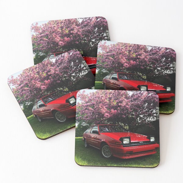 Item preview, Red Trueno Ae86 with sakura tree Initial D lover designed and sold by DenisSecret.