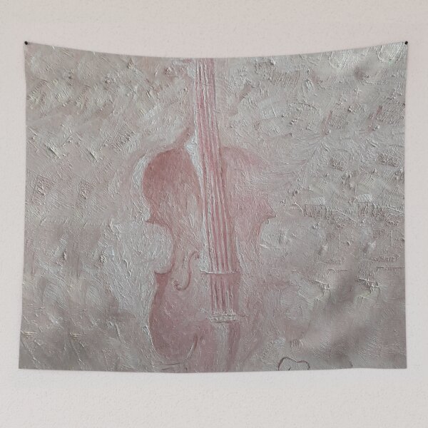 Item preview, Violin, classical music, SOUND OF LIFE, musical instrument, made with love, original oil painting by Luna Smith designed and sold by Luna-Smith.