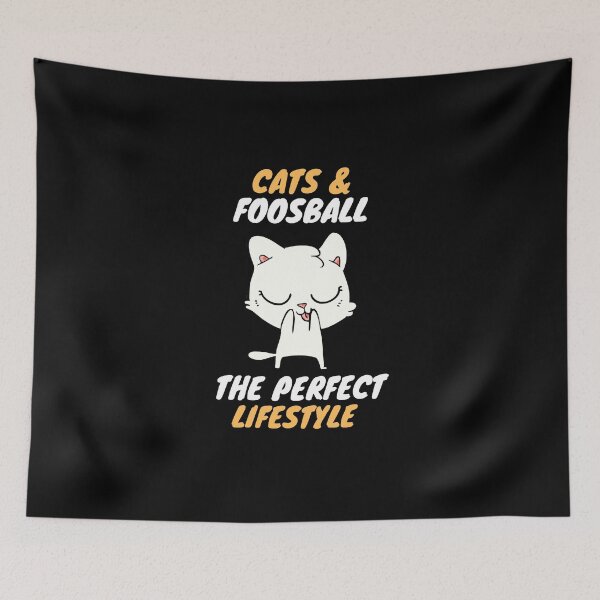 Item preview, cats & foosball lifestyle designed and sold by SnowballStep.