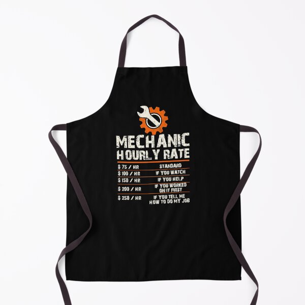 Item preview, Funny Mechanic Hourly Labor Rates designed and sold by ThreadsNouveau.