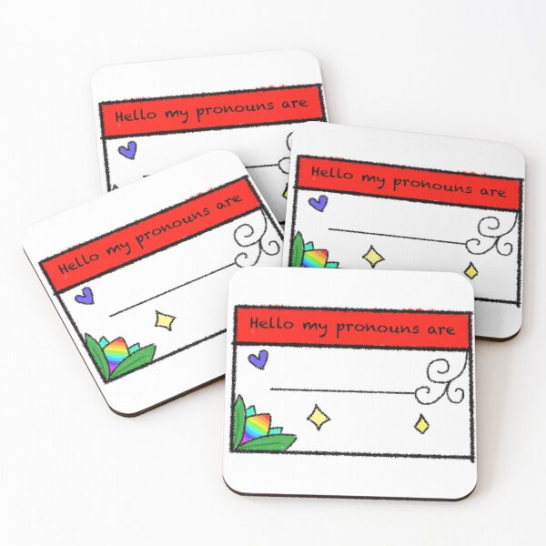 Item preview, Hello my pronouns are.......... designed and sold by DoodlepoodleSJ.