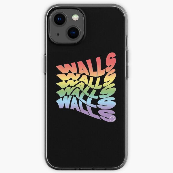 Schwarzer Hintergrund der Regenbogenwände Louis Tomlinson iPhone Flexible Hülle
