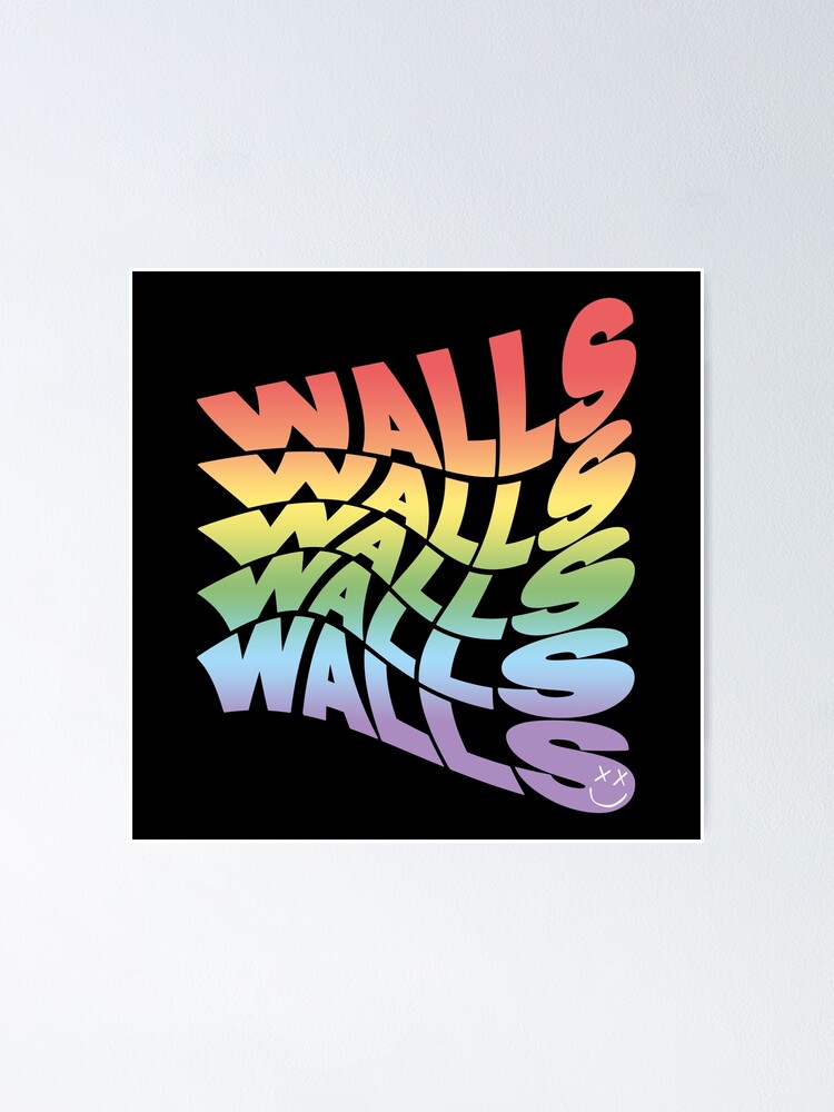 Louis Tomlinson walls Album Print/poster in BLACK 