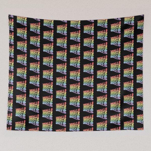 Item preview, Rainbow Walls Louis Tomlinson black background designed and sold by lashton9173.