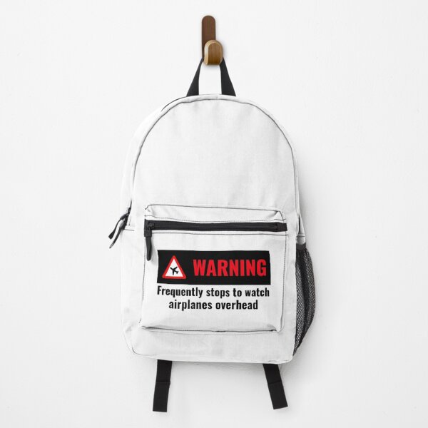 Item preview, WARNING: Frequently Stops to Watch Airplanes--Funny Aviation Shirt designed and sold by AviationTees.