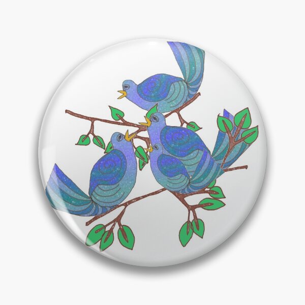Item preview, Four Calling Birds designed and sold by wiccked.